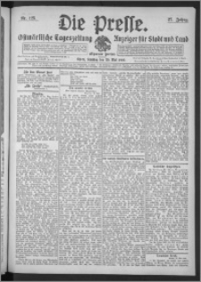 Die Presse 1909, Jg. 27, Nr. 125 Zweites Blatt, Drittes Blatt, Viertes Blatt