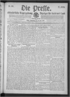 Die Presse 1909, Jg. 27, Nr. 133 Zweites Blatt, Drittes Blatt