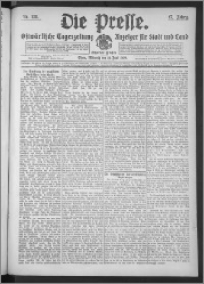 Die Presse 1909, Jg. 27, Nr. 138 Zweites Blatt, Drittes Blatt