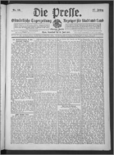 Die Presse 1909, Jg. 27, Nr. 141 Zweites Blatt, Drittes Blatt