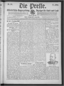 Die Presse 1909, Jg. 27, Nr. 143 Zweites Blatt