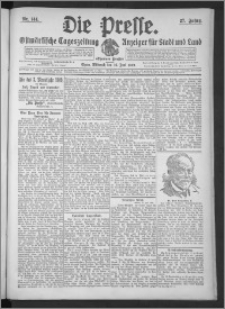 Die Presse 1909, Jg. 27, Nr. 144 Zweites Blatt, Drittes Blatt