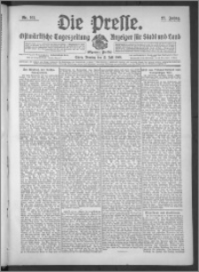Die Presse 1909, Jg. 27, Nr. 161 Zweites Blatt, Drittes Blatt