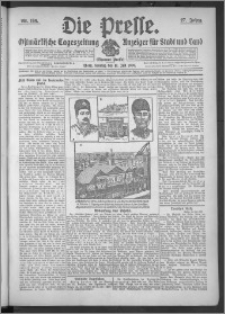 Die Presse 1909, Jg. 27, Nr. 166 Zweites Blatt, Drittes Blatt
