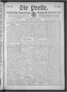 Die Presse 1909, Jg. 27, Nr. 170 Zweites Blatt