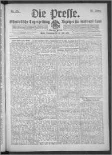 Die Presse 1909, Jg. 27, Nr. 175 Zweites Blatt, Drittes Blatt