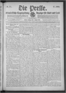 Die Presse 1909, Jg. 27, Nr. 178 Zweites Blatt, Drittes Blatt, Viertes Blatt