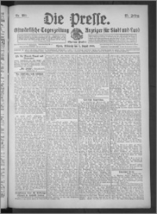 Die Presse 1909, Jg. 27, Nr. 180 Zweites Blatt, Drittes Blatt