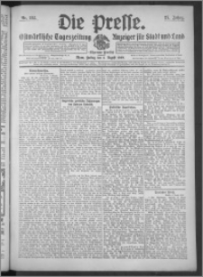 Die Presse 1909, Jg. 27, Nr. 182 Zweites Blatt, Drittes Blatt