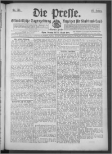 Die Presse 1909, Jg. 27, Nr. 185 Zweites Blatt, Drittes Blatt