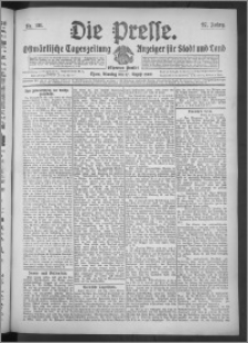 Die Presse 1909, Jg. 27, Nr. 191 Zweites Blatt, Drittes Blatt