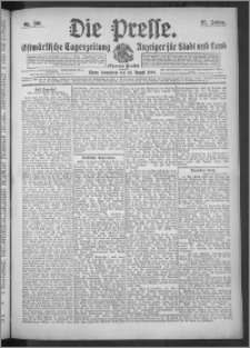 Die Presse 1909, Jg. 27, Nr. 201 Zweites Blatt, Drittes Blatt