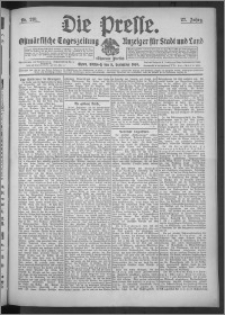 Die Presse 1909, Jg. 27, Nr. 210 Zweites Blatt, Drittes Blatt