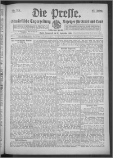Die Presse 1909, Jg. 27, Nr. 213 Zweites Blatt