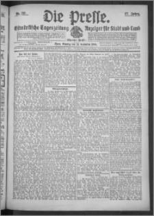 Die Presse 1909, Jg. 27, Nr. 221 Zweites Blatt, Drittes Blatt