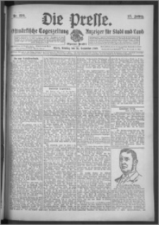 Die Presse 1909, Jg. 27, Nr. 226 Zweites Blatt, Drittes Blatt