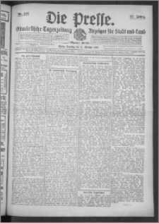 Die Presse 1909, Jg. 27, Nr. 244 Zweites Blatt, Drittes Blatt, Viertes Blatt