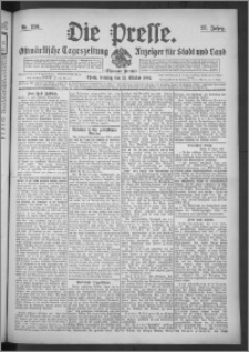 Die Presse 1909, Jg. 27, Nr. 256 Zweites Blatt, Drittes Blatt, Viertes Blatt