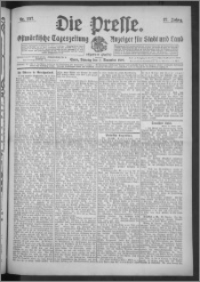 Die Presse 1909, Jg. 27, Nr. 257 Zweites Blatt, Drittes Blatt