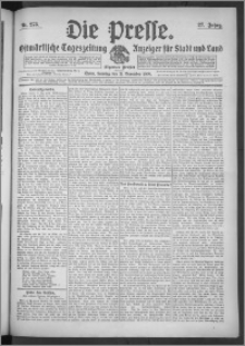 Die Presse 1909, Jg. 27, Nr. 273 Zweites Blatt, Drittes Blatt, Viertes Blatt