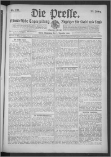 Die Presse 1909, Jg. 27, Nr. 282 Zweites Blatt, Drittes Blatt