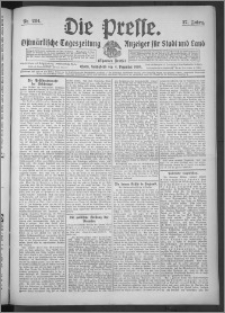 Die Presse 1909, Jg. 27, Nr. 284 Zweites Blatt, Drittes Blatt