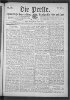 Die Presse 1909, Jg. 27, Nr. 286 Zweites Blatt, Drittes Blatt