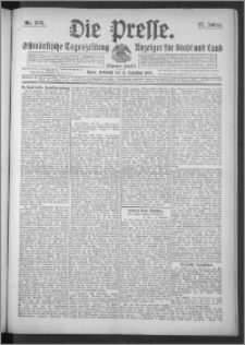 Die Presse 1909, Jg. 27, Nr. 293 Zweites Blatt, Drittes Blatt