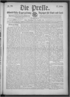 Die Presse 1909, Jg. 27, Nr. 294 Zweites Blatt, Drittes Blatt