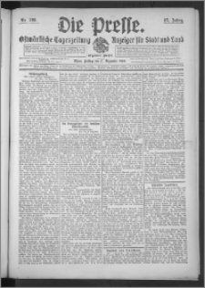Die Presse 1909, Jg. 27, Nr. 295 Zweites Blatt, Drittes Blatt