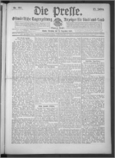 Die Presse 1909, Jg. 27, Nr. 298 Zweites Blatt, Drittes Blatt
