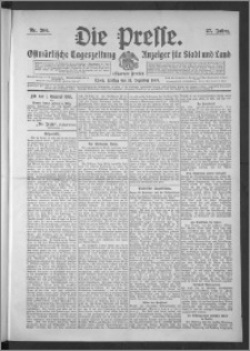 Die Presse 1909, Jg. 27, Nr. 306 Zweites Blatt, Drittes Blatt