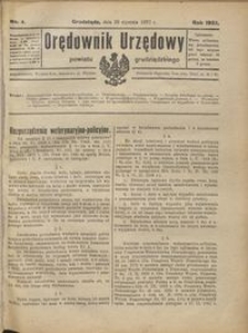 Orędownik Urzędowy Powiatu Grudziądzkiego 1927 nr 4