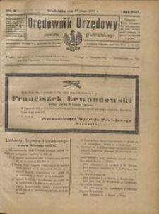 Orędownik Urzędowy Powiatu Grudziądzkiego 1927 nr 8