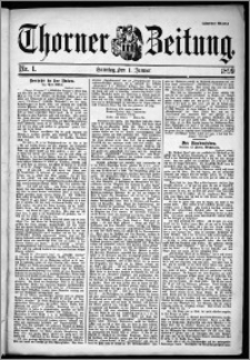 Thorner Zeitung 1899, Nr. 1 Zweites Blatt