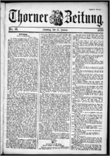 Thorner Zeitung 1899, Nr. 13 Zweites Blatt