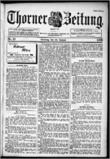 Thorner Zeitung 1899, Nr. 19 Erstes Blatt