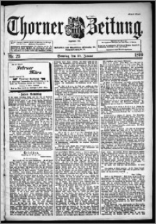 Thorner Zeitung 1899, Nr. 25 Erstes Blatt