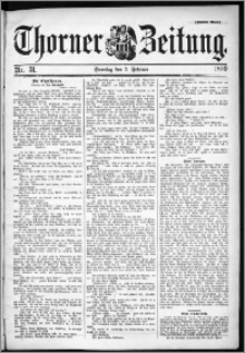 Thorner Zeitung 1899, Nr. 31 Zweites Blatt