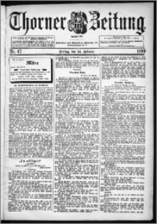 Thorner Zeitung 1899, Nr. 47