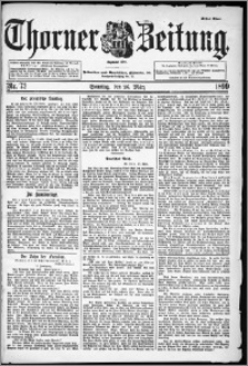Thorner Zeitung 1899, Nr. 73 Erstes Blatt