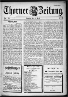 Thorner Zeitung 1899, Nr. 78 Zweites Blatt