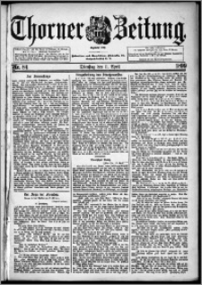 Thorner Zeitung 1899, Nr. 84