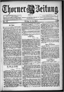 Thorner Zeitung 1899, Nr. 87
