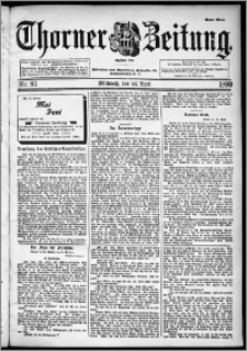 Thorner Zeitung 1899, Nr. 97 Erstes Blatt