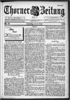 Thorner Zeitung 1899, Nr. 98 Erstes Blatt