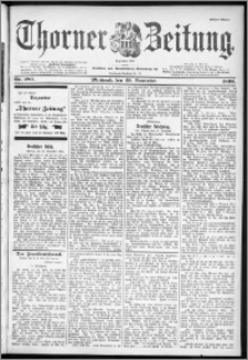 Thorner Zeitung 1899, Nr. 280 Erstes Blatt