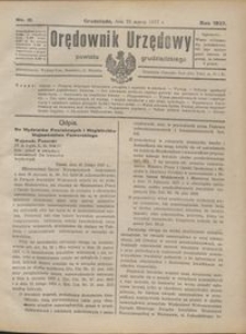 Orędownik Urzędowy Powiatu Grudziądzkiego 1927 nr 12