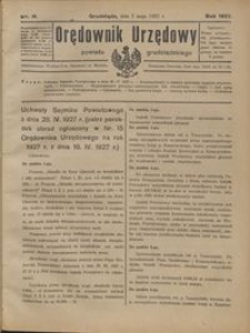 Orędownik Urzędowy Powiatu Grudziądzkiego 1927 nr 19