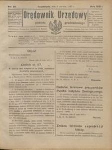Orędownik Urzędowy Powiatu Grudziądzkiego 1927 nr 23